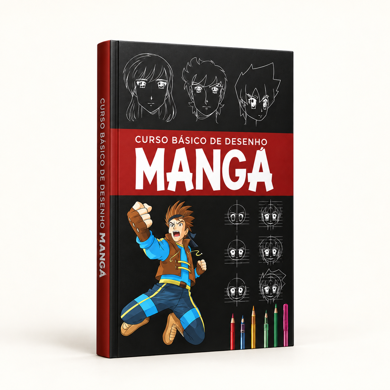 Livro Curso Básico de Desenho - Mangá